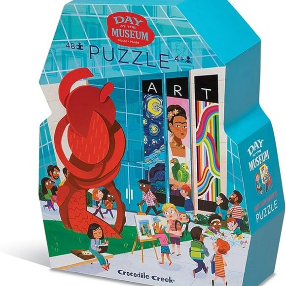 NWT Crocodile Creek Day At The Art Museum 48 Piece Jigsaw Puzzle - Picture 5 of 5